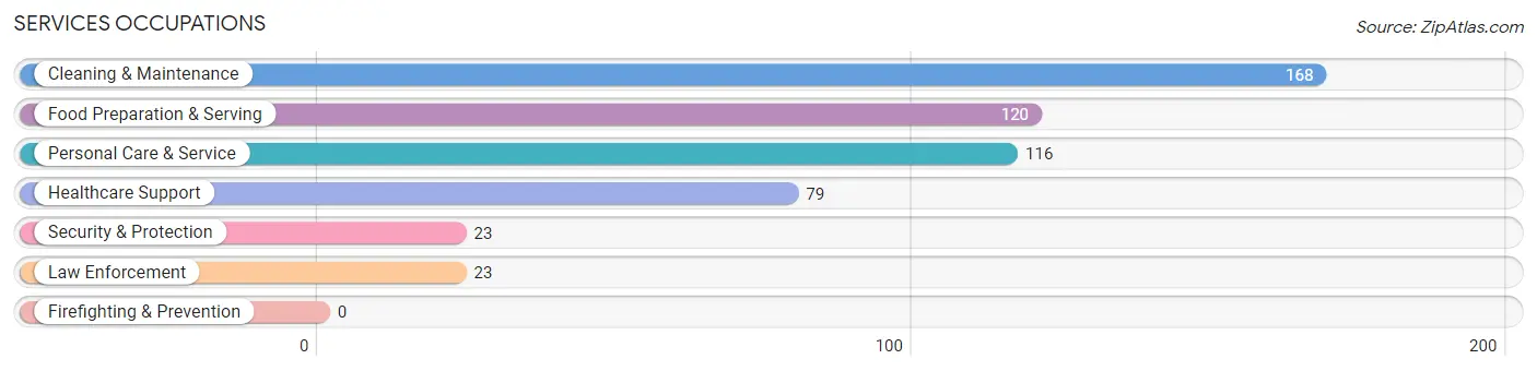 Services Occupations in Lamont