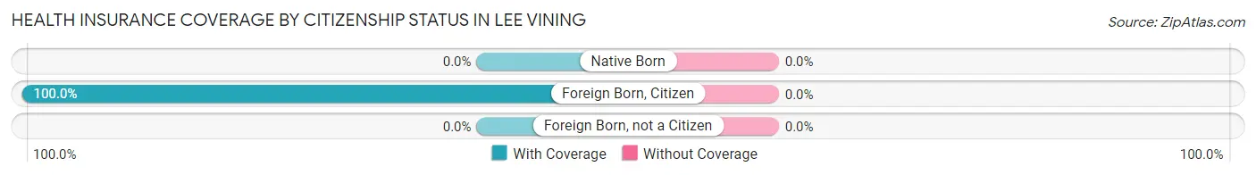 Health Insurance Coverage by Citizenship Status in Lee Vining