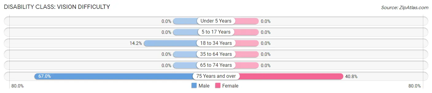 Disability in Linden: <span>Vision Difficulty</span>