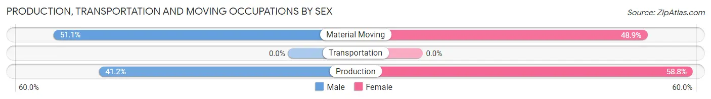 Production, Transportation and Moving Occupations by Sex in Mcarthur