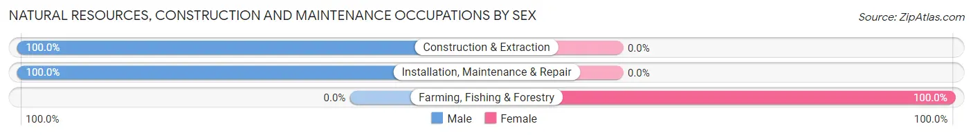 Natural Resources, Construction and Maintenance Occupations by Sex in Monrovia