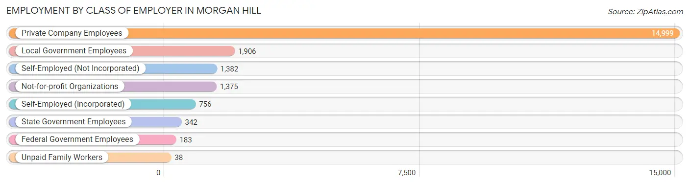 Employment by Class of Employer in Morgan Hill