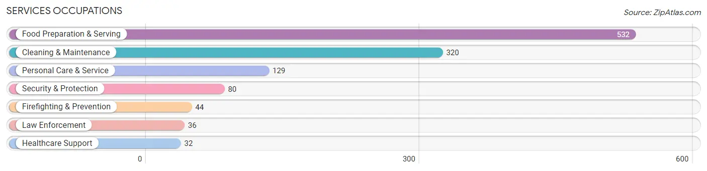 Services Occupations in Newman