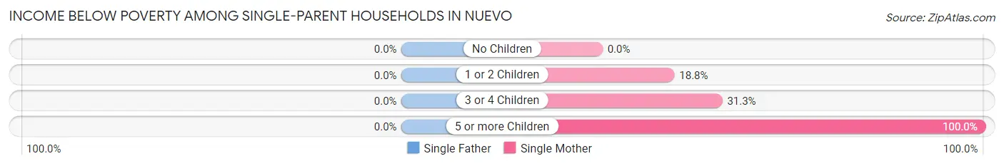 Income Below Poverty Among Single-Parent Households in Nuevo