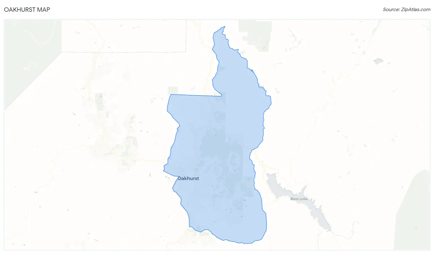 Oakhurst Map