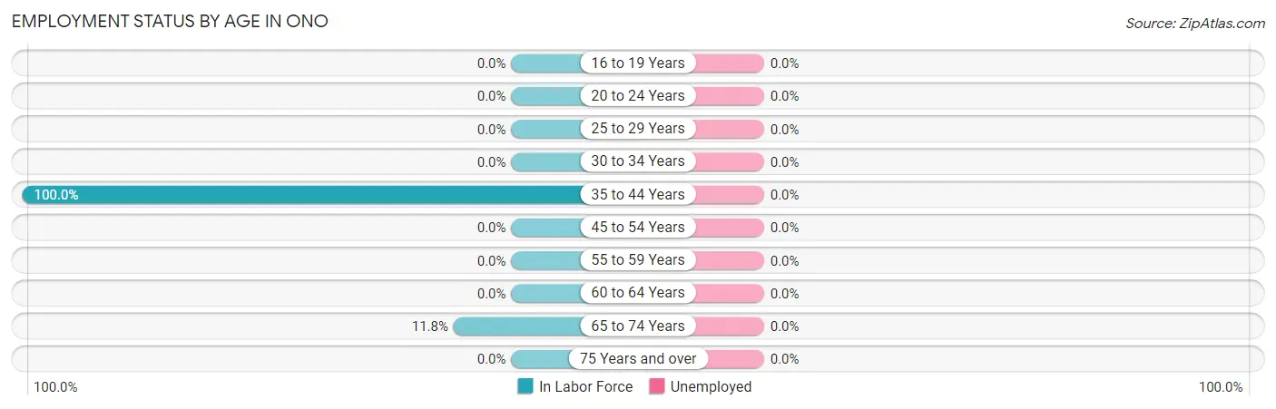 Employment Status by Age in Ono
