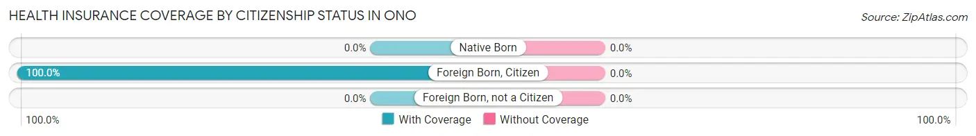 Health Insurance Coverage by Citizenship Status in Ono