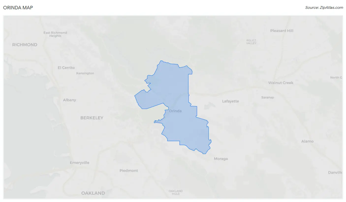 Orinda Map