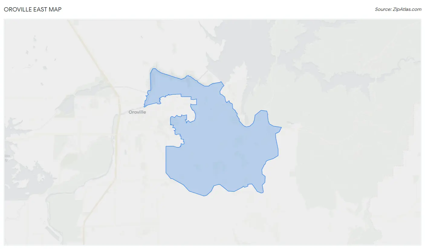 Oroville East Map