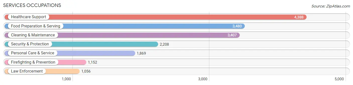 Services Occupations in Palmdale