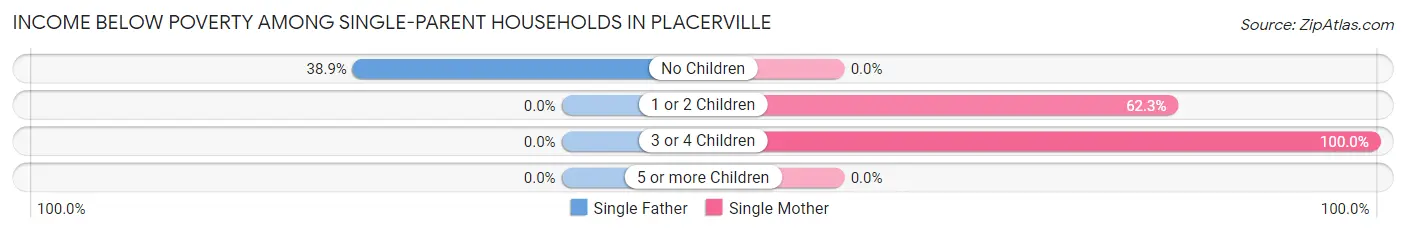 Income Below Poverty Among Single-Parent Households in Placerville