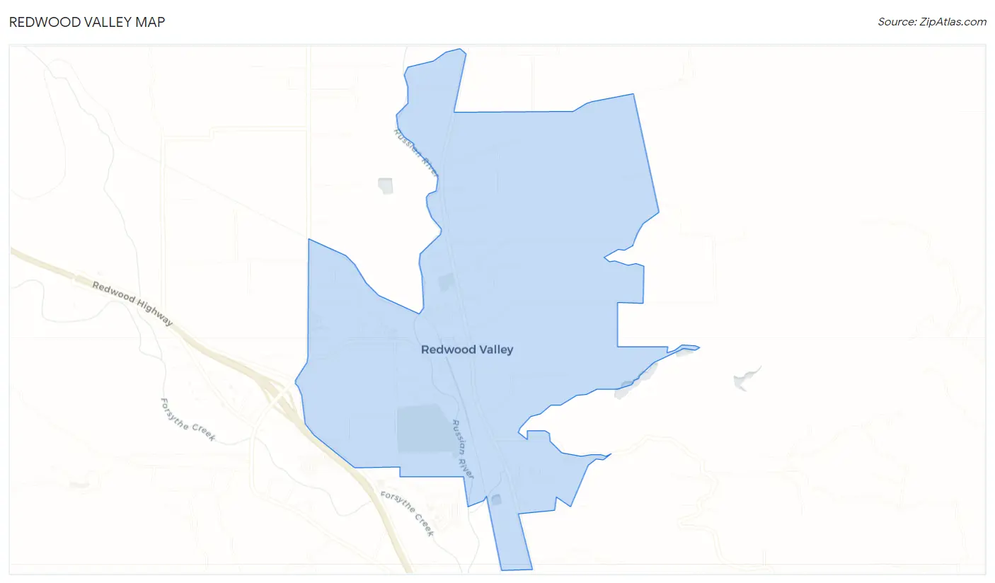 Redwood Valley Map
