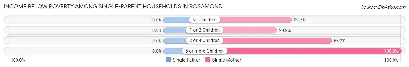 Income Below Poverty Among Single-Parent Households in Rosamond