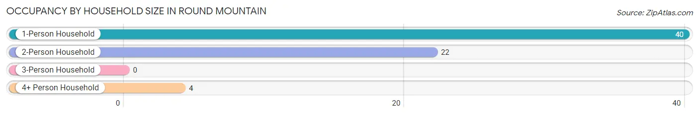 Occupancy by Household Size in Round Mountain