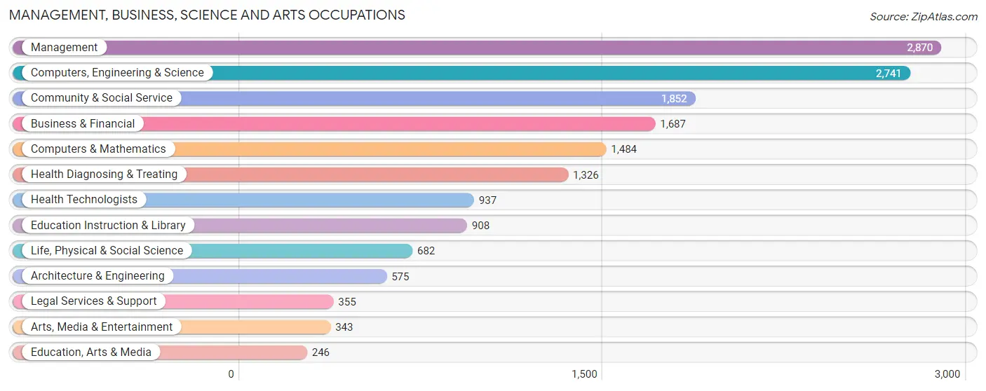 Management, Business, Science and Arts Occupations in San Bruno