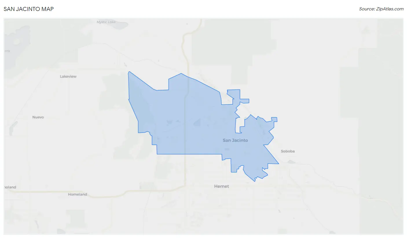 San Jacinto Map