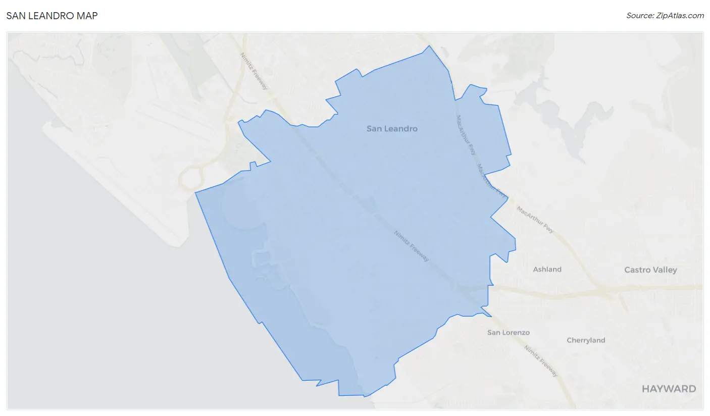 San Leandro Map