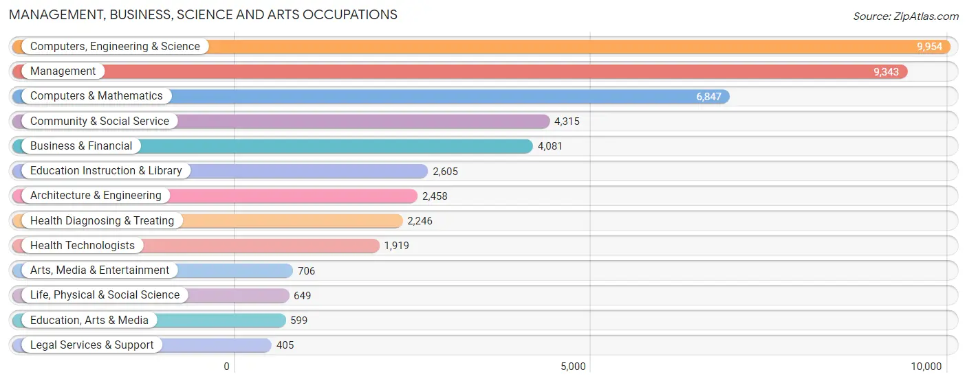 Management, Business, Science and Arts Occupations in San Ramon