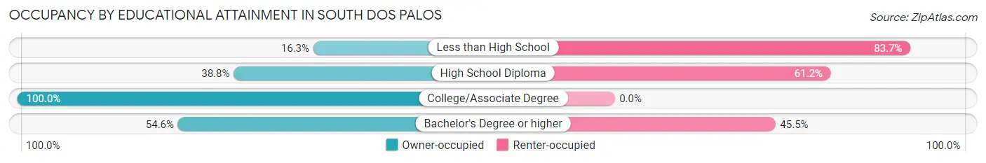 Occupancy by Educational Attainment in South Dos Palos