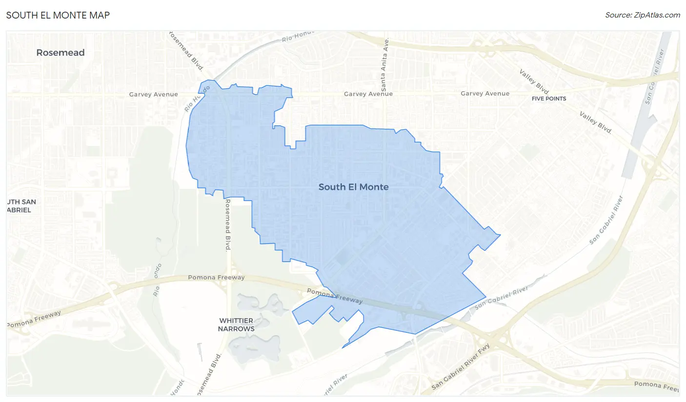 South El Monte Map