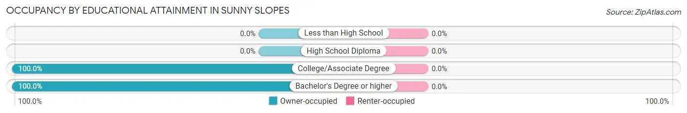 Occupancy by Educational Attainment in Sunny Slopes