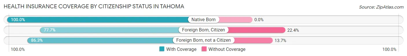 Health Insurance Coverage by Citizenship Status in Tahoma