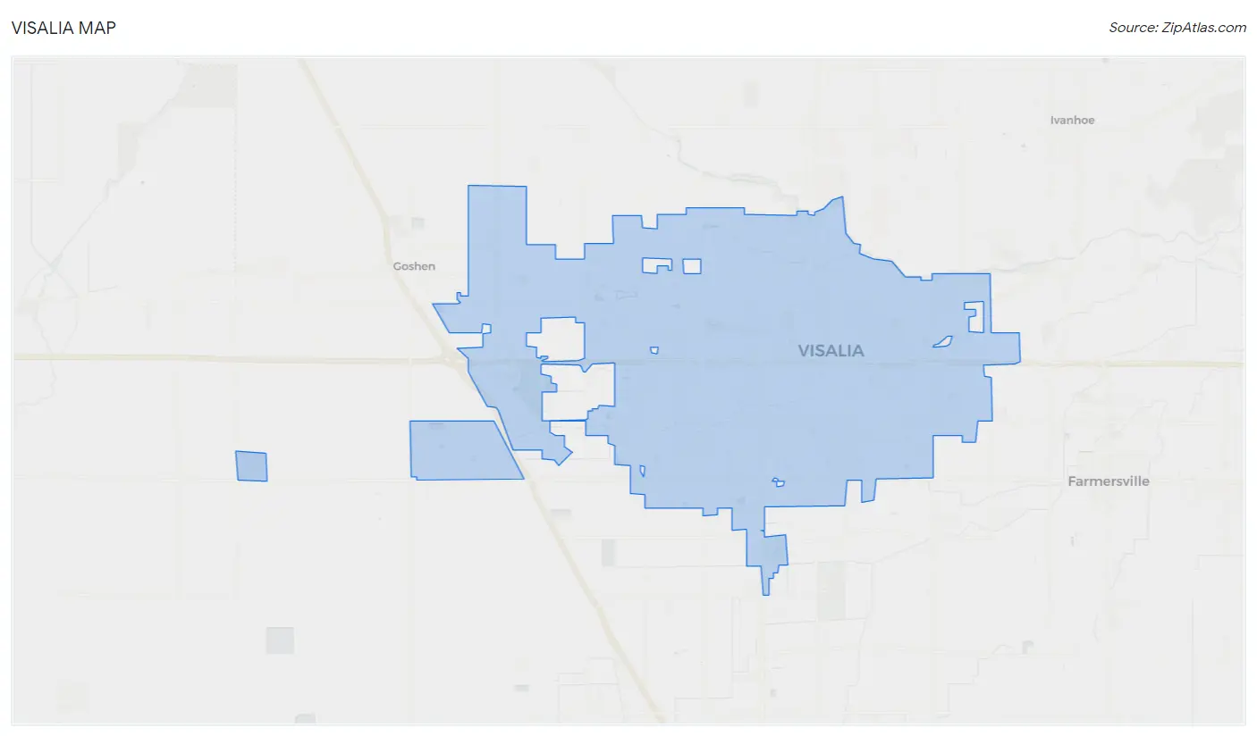 Visalia Map