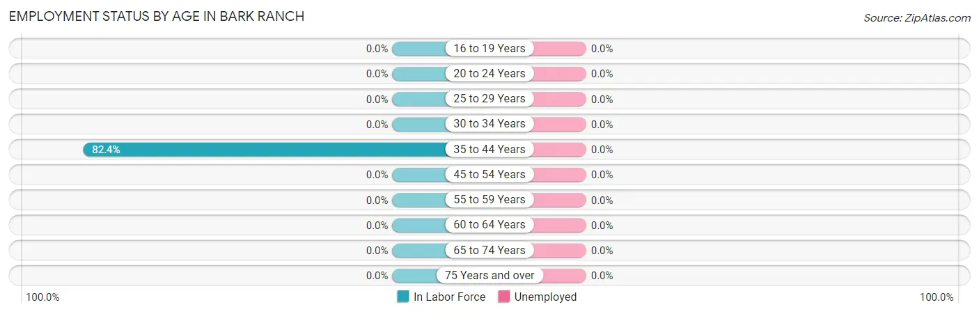 Employment Status by Age in Bark Ranch