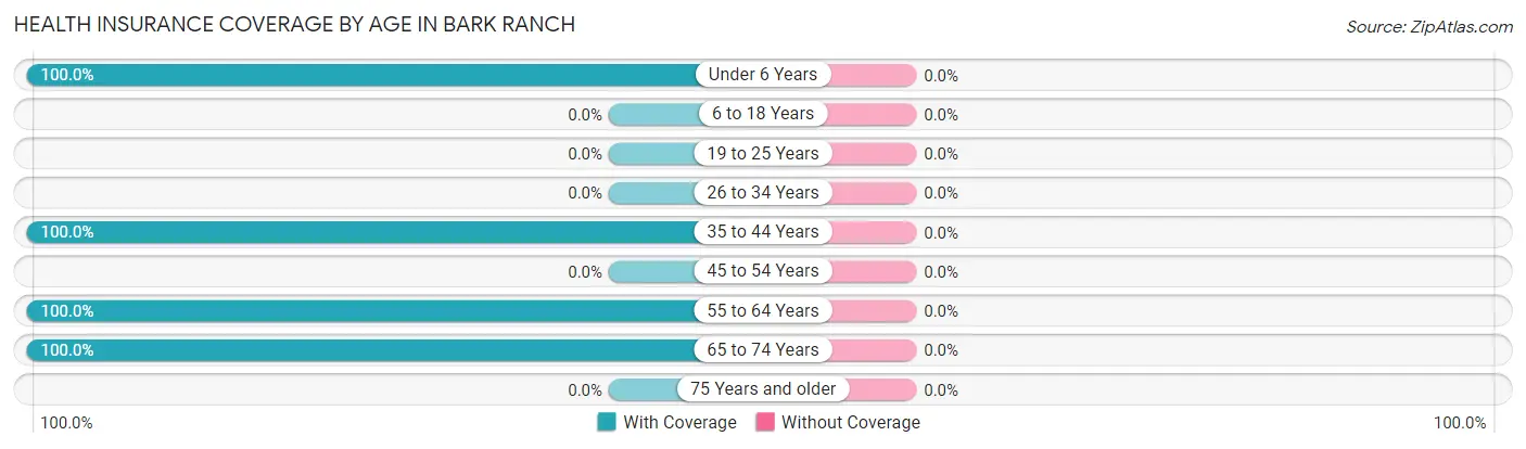 Health Insurance Coverage by Age in Bark Ranch