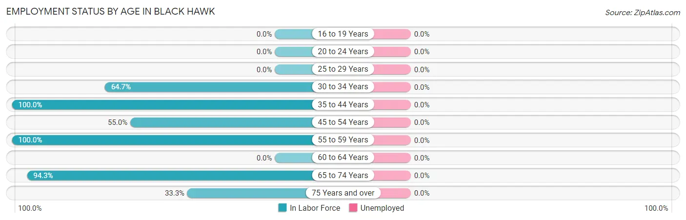 Employment Status by Age in Black Hawk