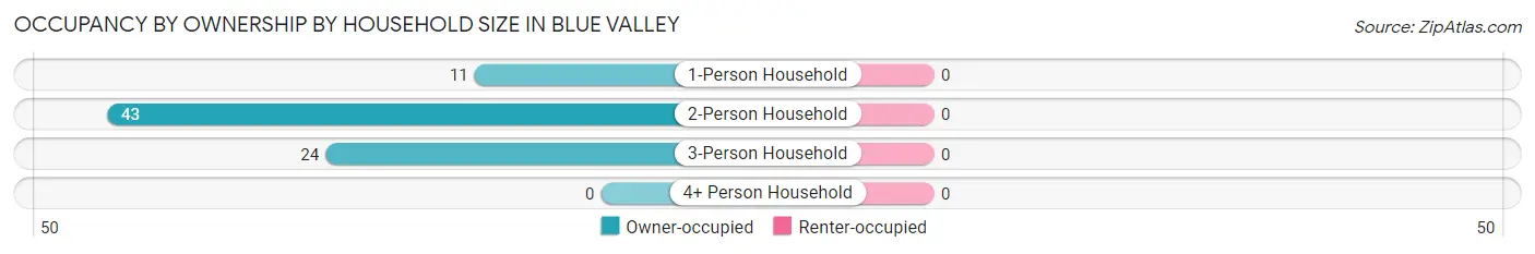 Occupancy by Ownership by Household Size in Blue Valley