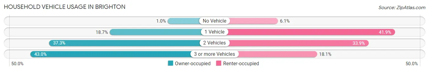 Household Vehicle Usage in Brighton