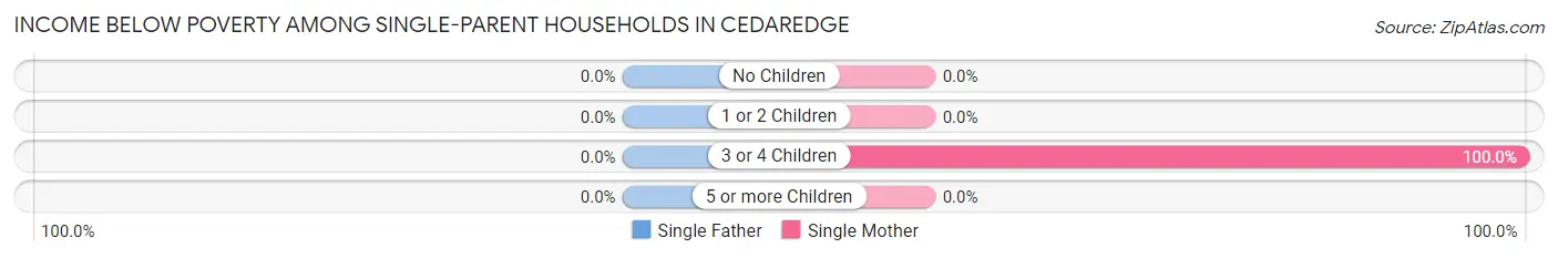 Income Below Poverty Among Single-Parent Households in Cedaredge