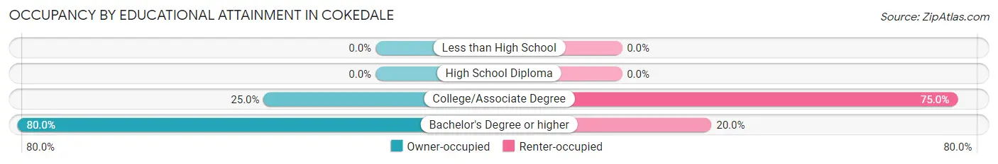 Occupancy by Educational Attainment in Cokedale