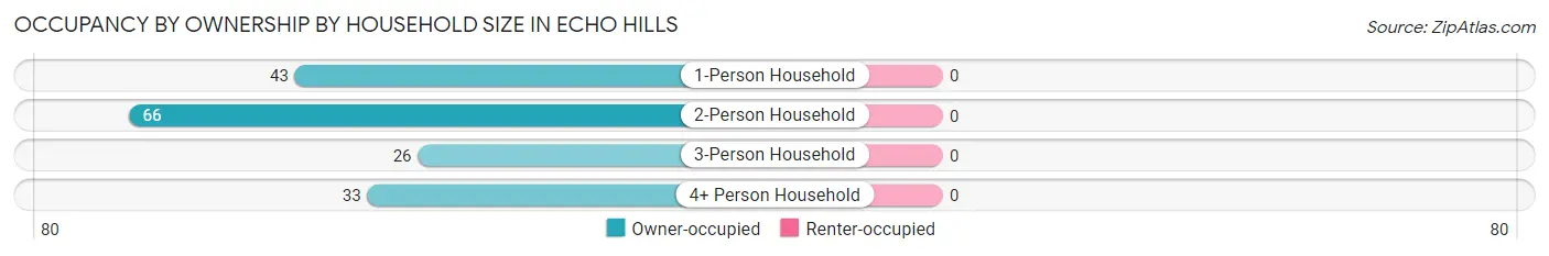 Occupancy by Ownership by Household Size in Echo Hills