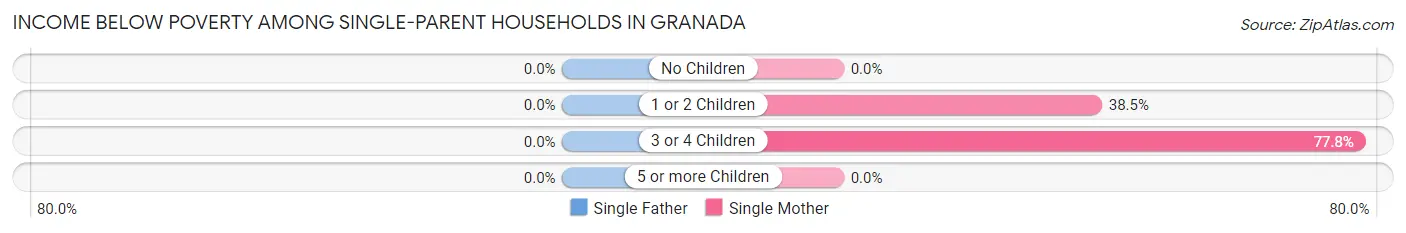 Income Below Poverty Among Single-Parent Households in Granada