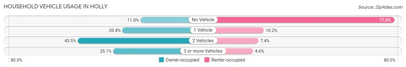 Household Vehicle Usage in Holly