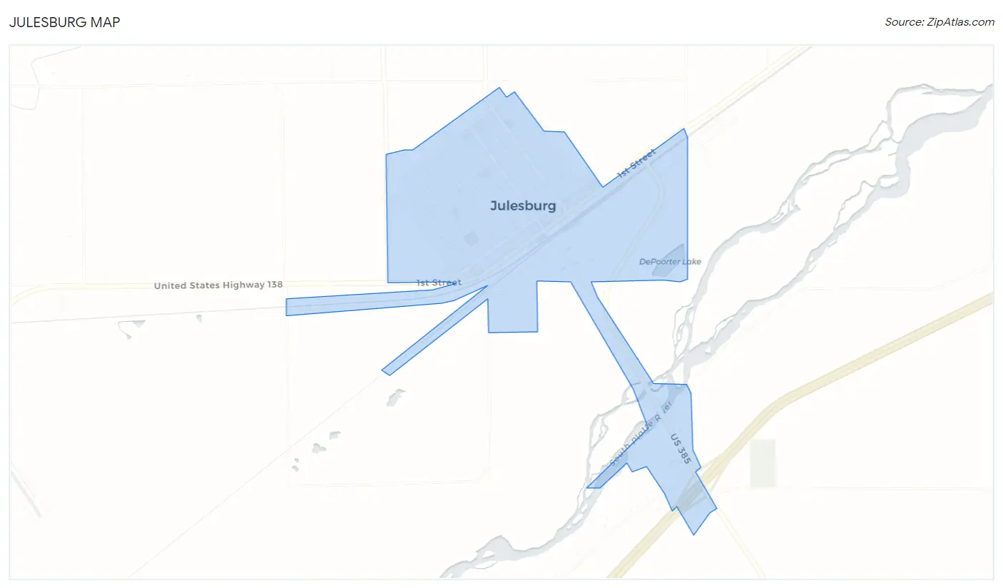 Julesburg Map