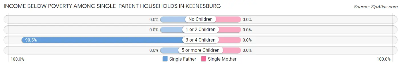 Income Below Poverty Among Single-Parent Households in Keenesburg