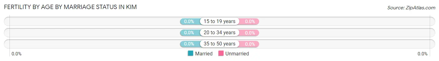 Female Fertility by Age by Marriage Status in Kim