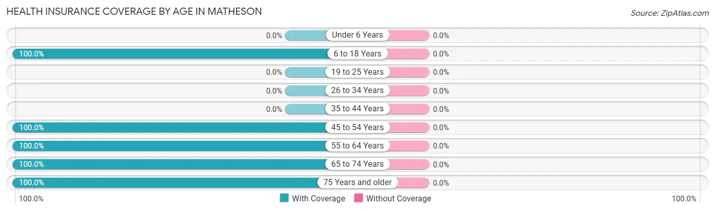 Health Insurance Coverage by Age in Matheson