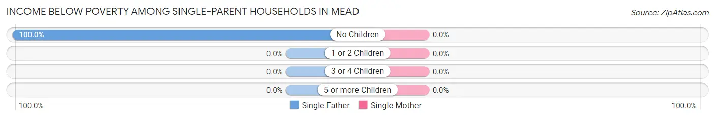 Income Below Poverty Among Single-Parent Households in Mead