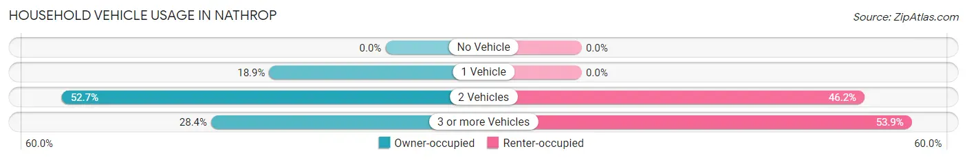 Household Vehicle Usage in Nathrop
