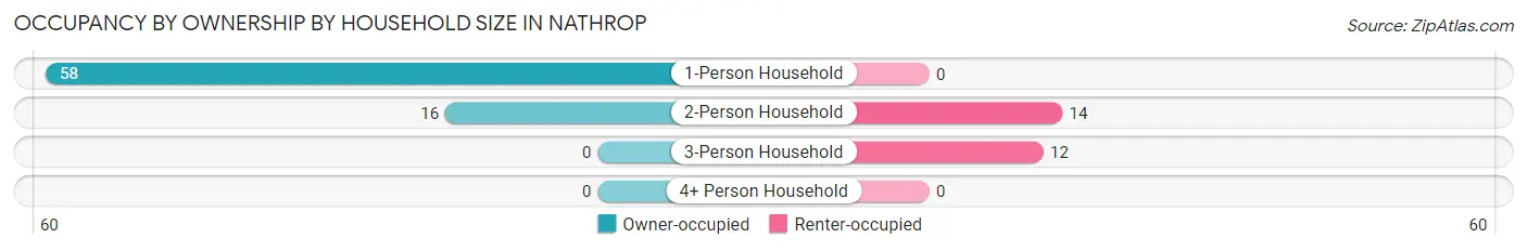 Occupancy by Ownership by Household Size in Nathrop