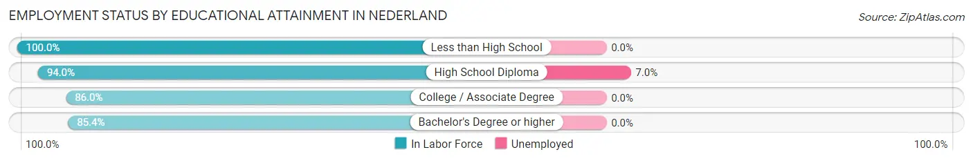Employment Status by Educational Attainment in Nederland