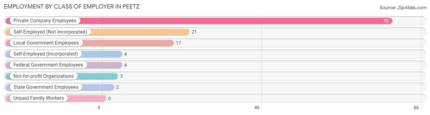 Employment by Class of Employer in Peetz