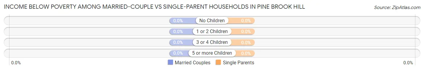 Income Below Poverty Among Married-Couple vs Single-Parent Households in Pine Brook Hill