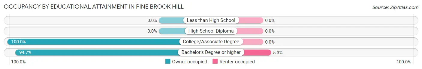Occupancy by Educational Attainment in Pine Brook Hill
