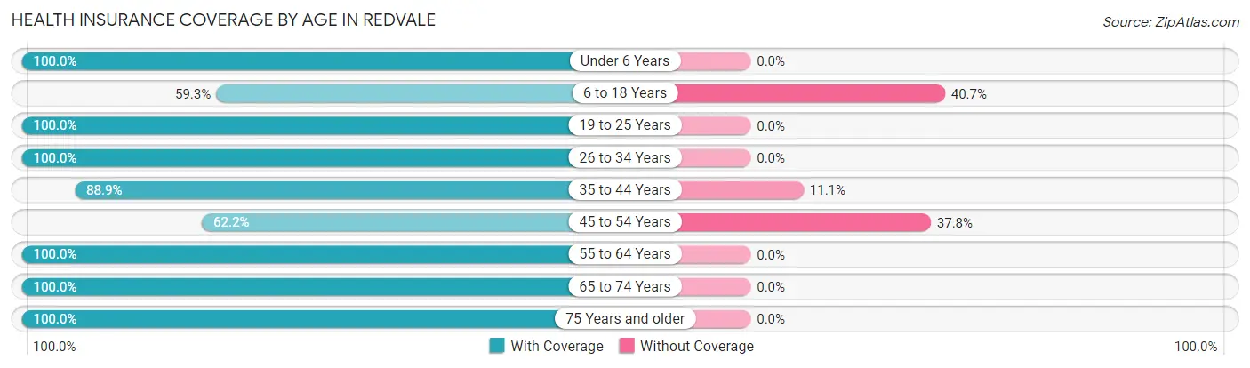 Health Insurance Coverage by Age in Redvale