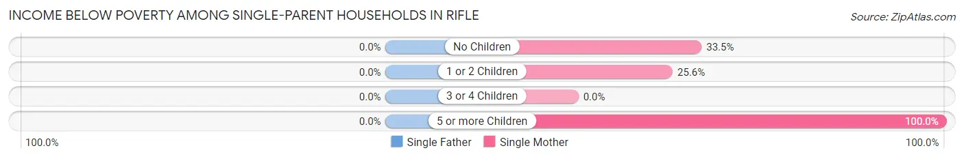 Income Below Poverty Among Single-Parent Households in Rifle